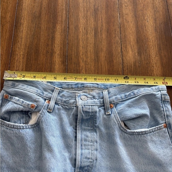 Levi’s 501 Jeans Mens 30x32 Straight Big E Button Fly Light Wash Premium Classic - Picture 7 of 14